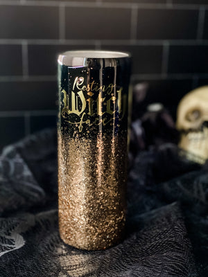 
                  
                    Load image into Gallery viewer, 20oz Resting Witch Face Tumbler Cup RTS
                  
                