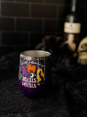 
                  
                    Load image into Gallery viewer, Bunch of Hocus Pocus Wine Glass Tumbler Cup
                  
                