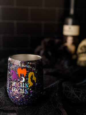 
                  
                    Load image into Gallery viewer, Bunch of Hocus Pocus Wine Glass Tumbler Cup
                  
                