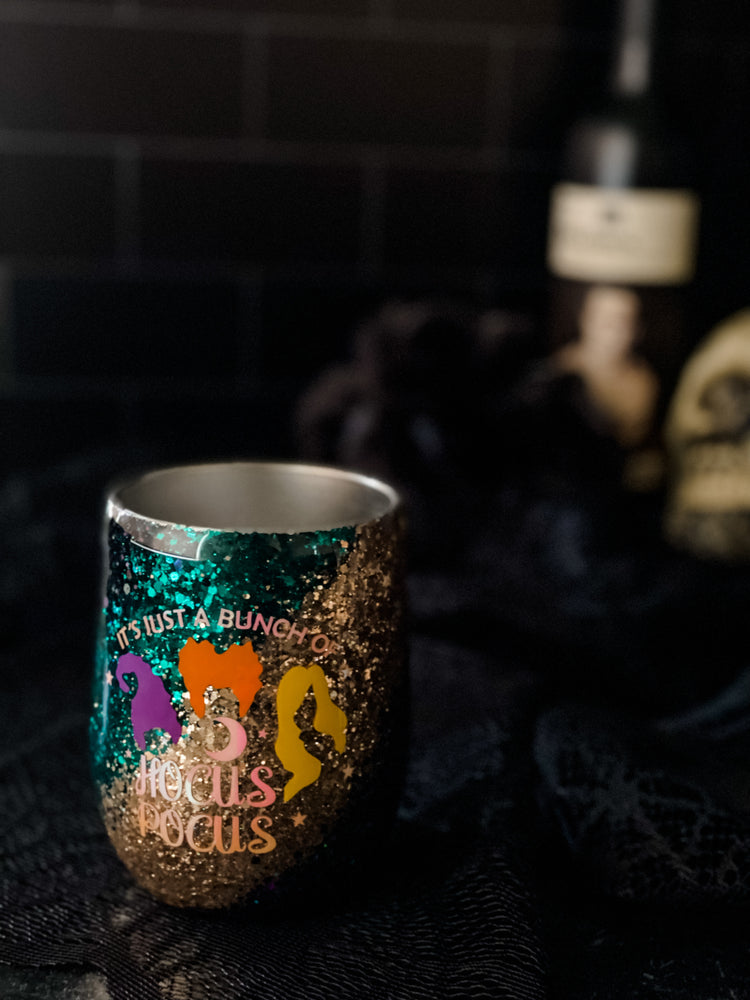 
                  
                    Load image into Gallery viewer, Bunch of Hocus Pocus Wine Glass Tumbler Cup
                  
                