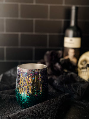 
                  
                    Load image into Gallery viewer, Basic Witch Wine Glass Tumbler Cup RTS
                  
                